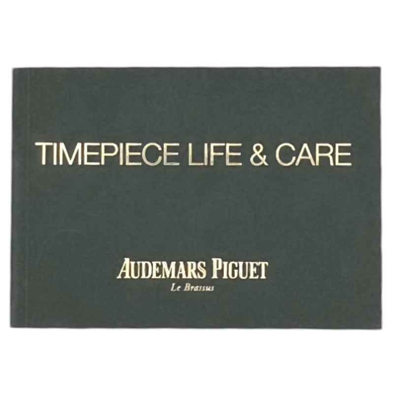 Audemars Piguet Timepiece Life & Care Booklet in English