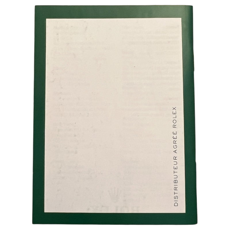 Rolex Manuel de Garantie Translation Booklet Manual 563.81