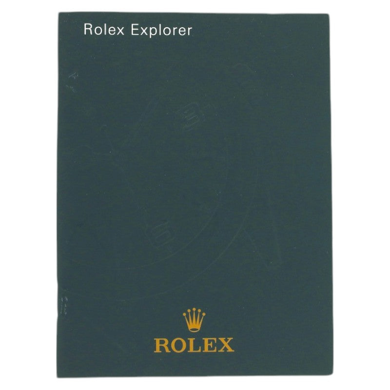 Rolex Instruction Manual Explorer (Older Version - discontinued)