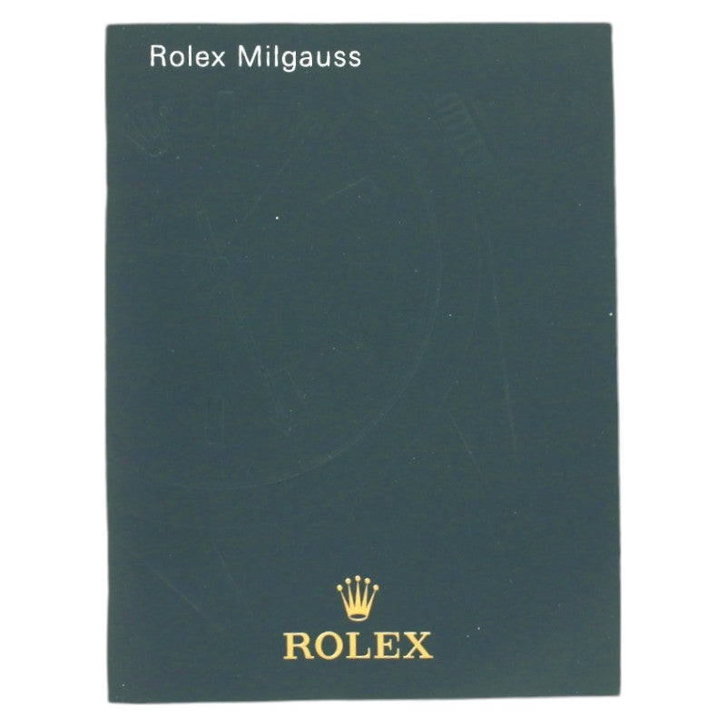 Rolex Instruction Manual Milgauss (Older Version - discontinued)