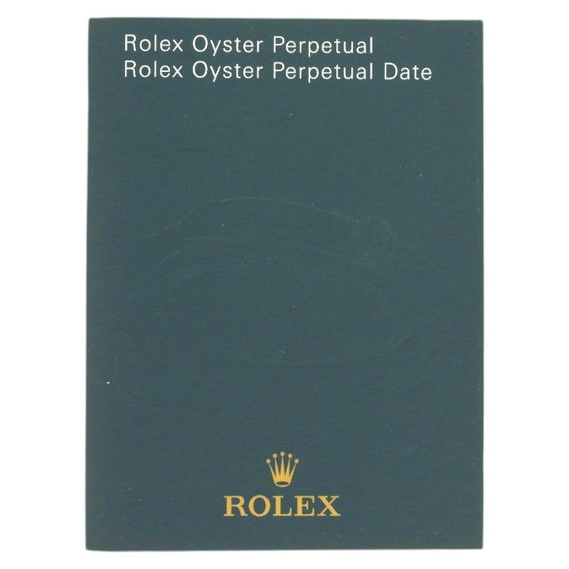 Rolex Instruction Manual Oyster Perpetual (Older Version - discontinued)