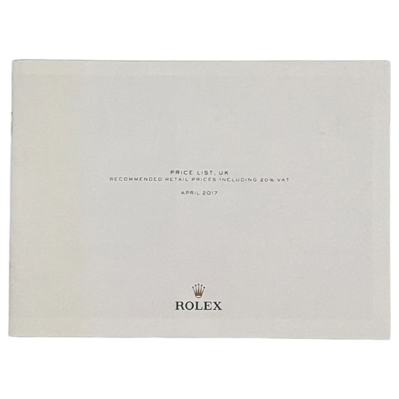 Rolex UK Price List April 2017