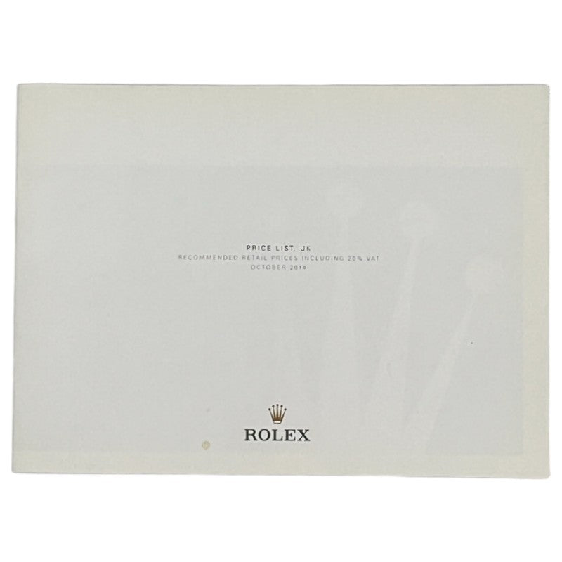 Rolex UK Price List October 2014