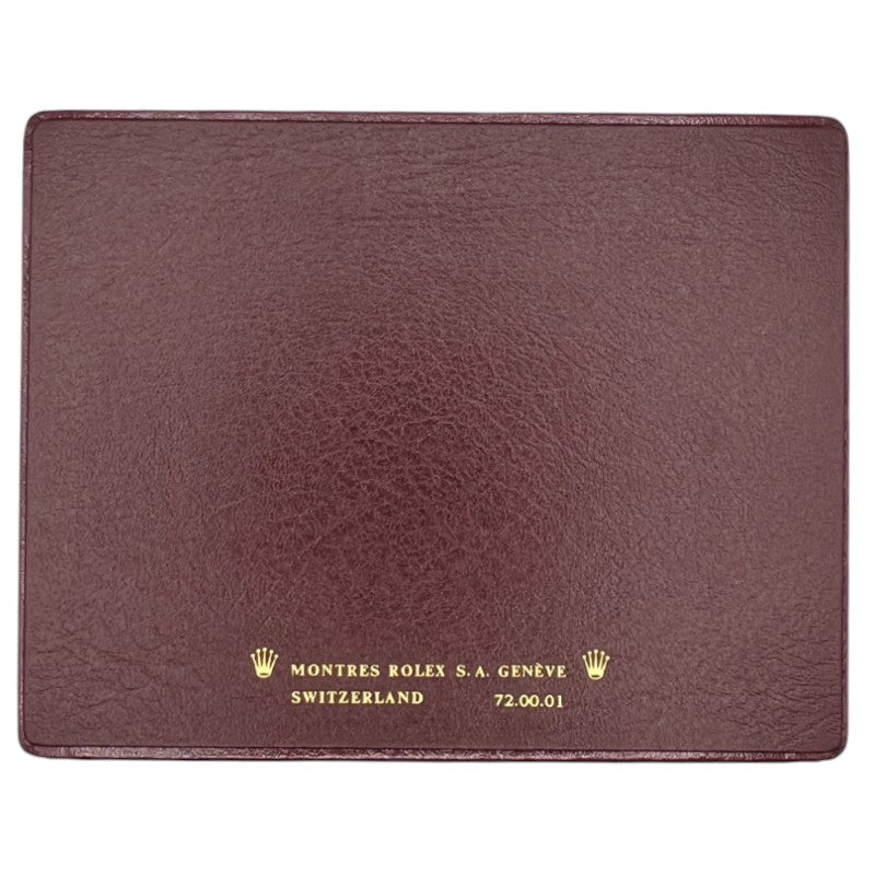 Rolex Vintage Watch Box Brown Leather With Notebook 72.00.01