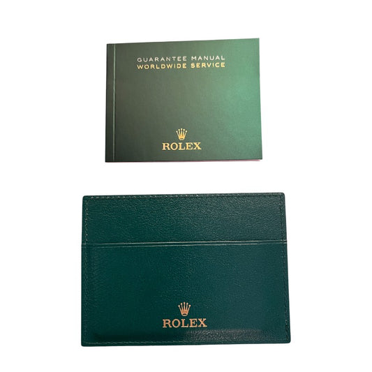 Rolex Warranty Card Holder & Worldwide Service Guarantee Manual Previous Style