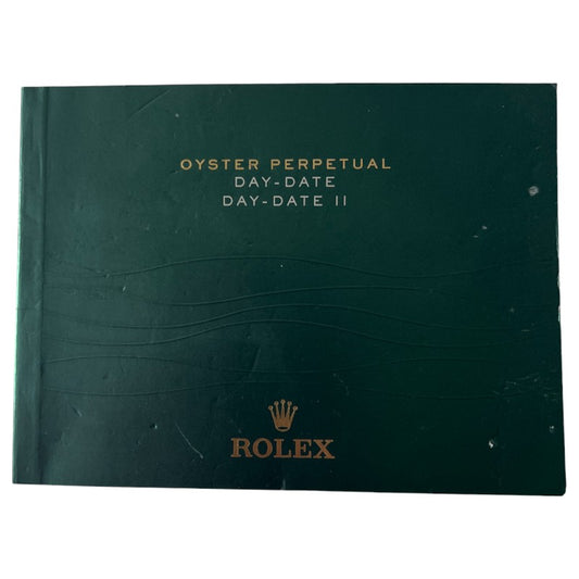 Rolex Instruction Manual Day-Date & Day-Date II Previous Version discontinued