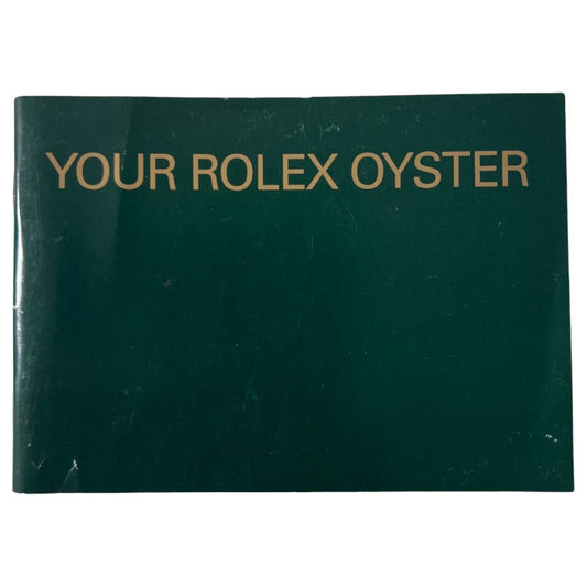 Your Rolex Oyster Booklet Manual English ref: 579.52