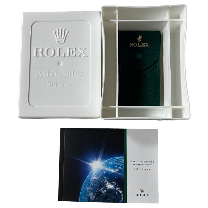 Rolex After Sales Service Box with Pouch & 10 Step Servicing Guide Book
