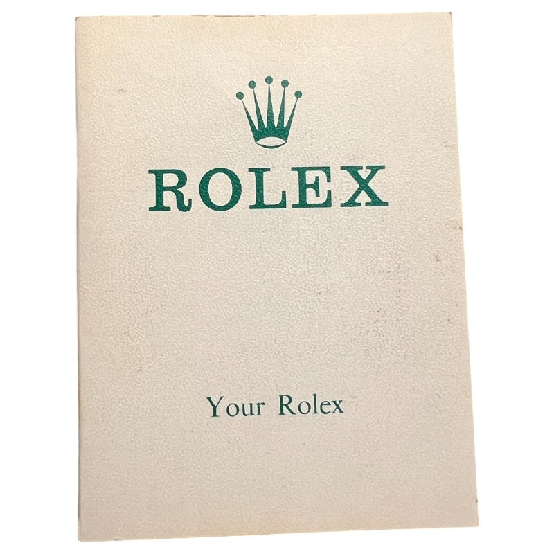 Vintage Rolex 'Your Rolex' Booklet 579.02 1973