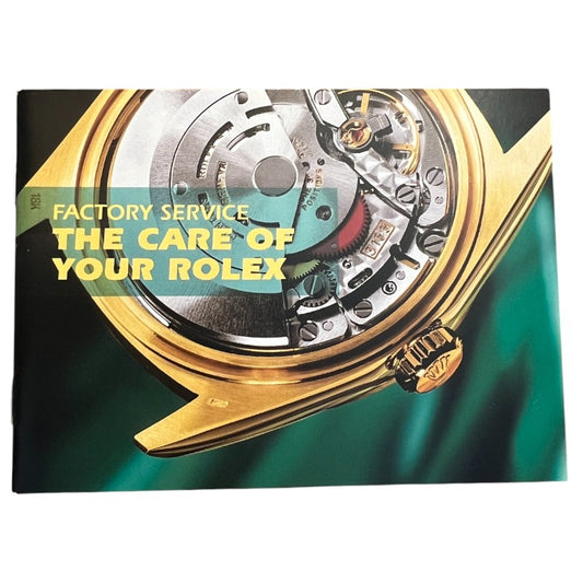 Rolex Factory Service The Care Of Your Rolex Booklet