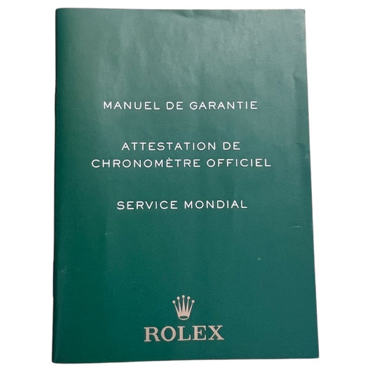 Rolex Manuel de Garantie Translation Booklet Manual 563.81
