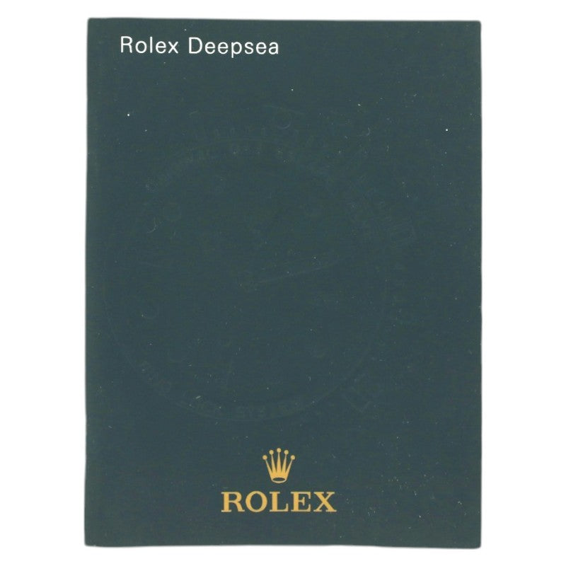 Rolex Instruction Manual Deepsea Italian (Older Version - discontinued ...