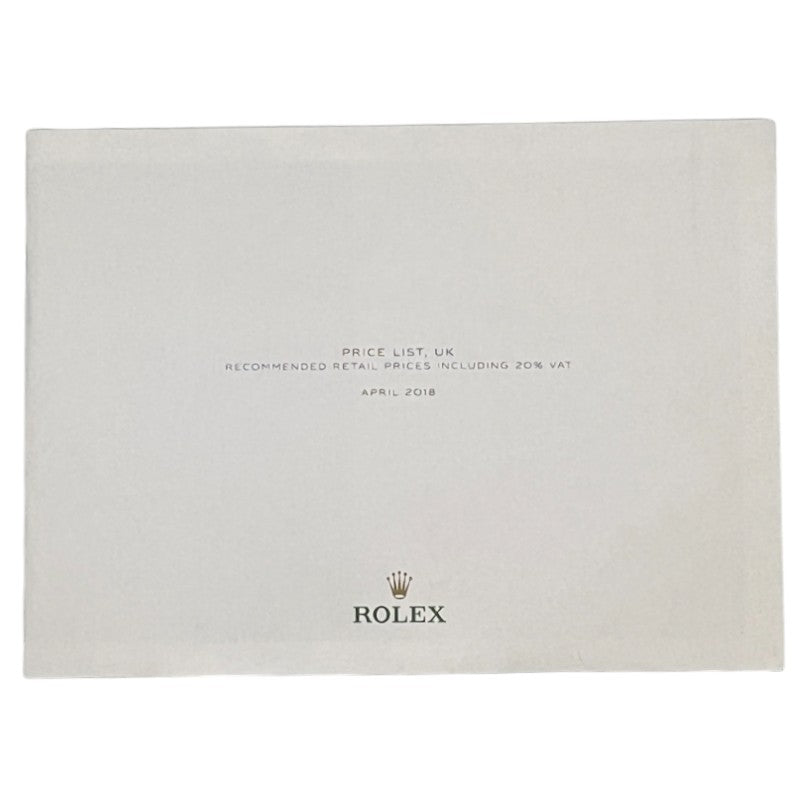 Rolex UK Price List April 2018