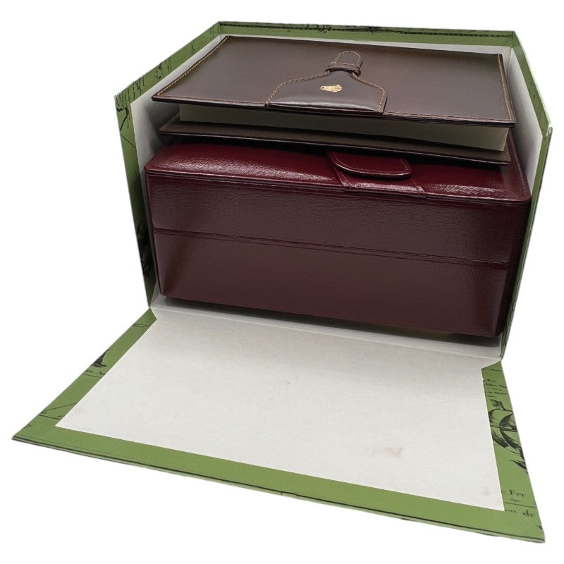 Rolex Vintage Watch Box Brown Leather With Notebook 72.00.01