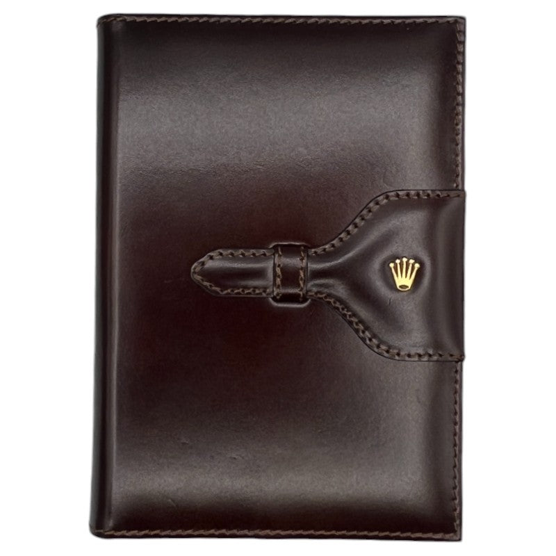 Rolex Vintage Watch Box Brown Leather With Notebook 72.00.01
