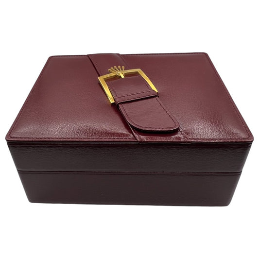 Rolex Vintage Watch Box Brown Leather With Notebook 72.00.01