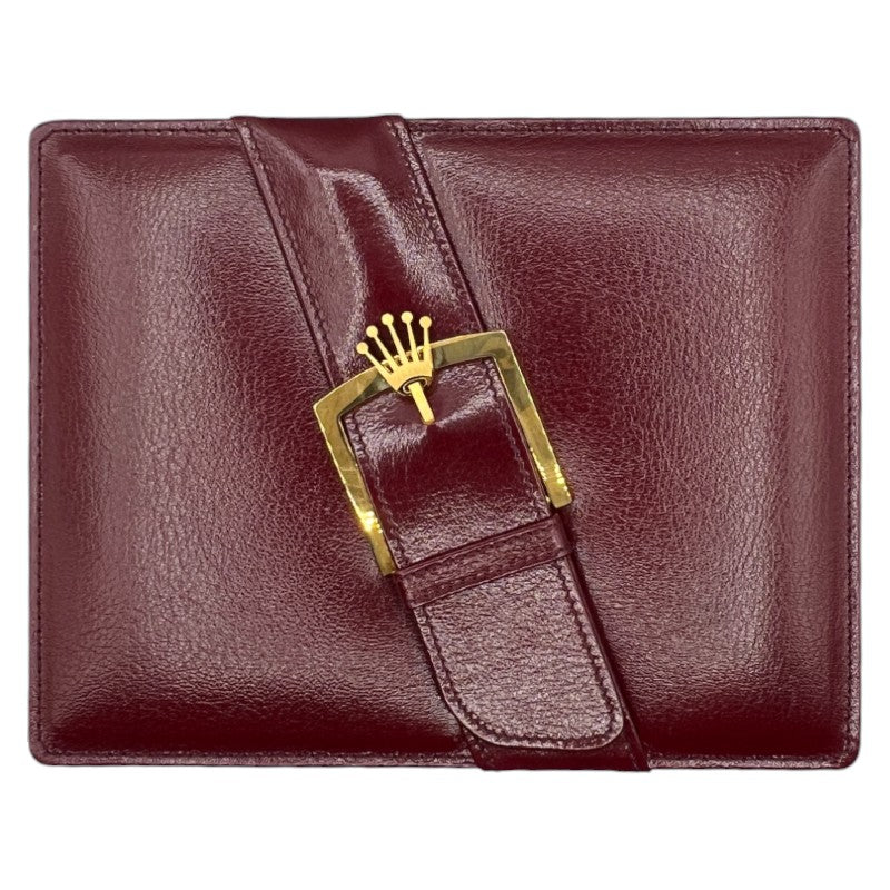 Rolex Vintage Watch Box Brown Leather With Notebook 72.00.01