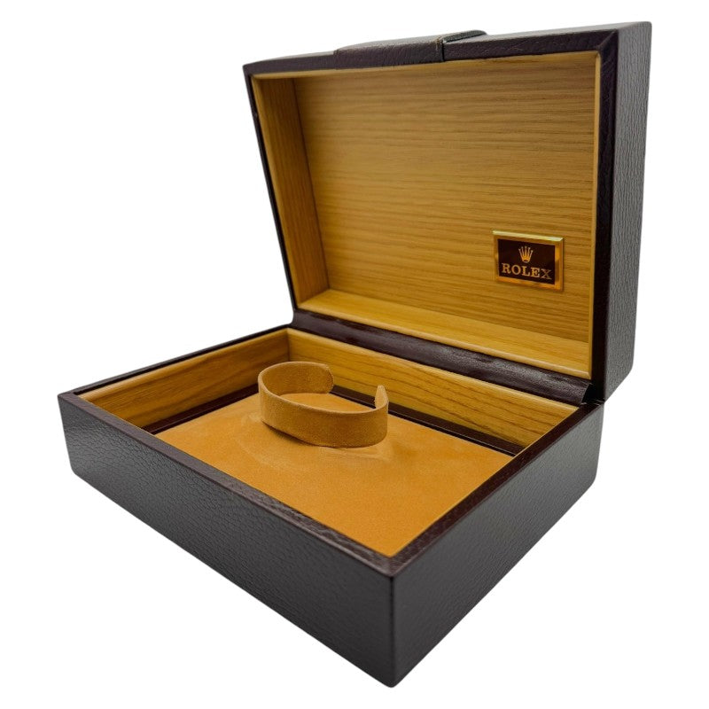 Rolex Vintage Watch Box Brown Leather
