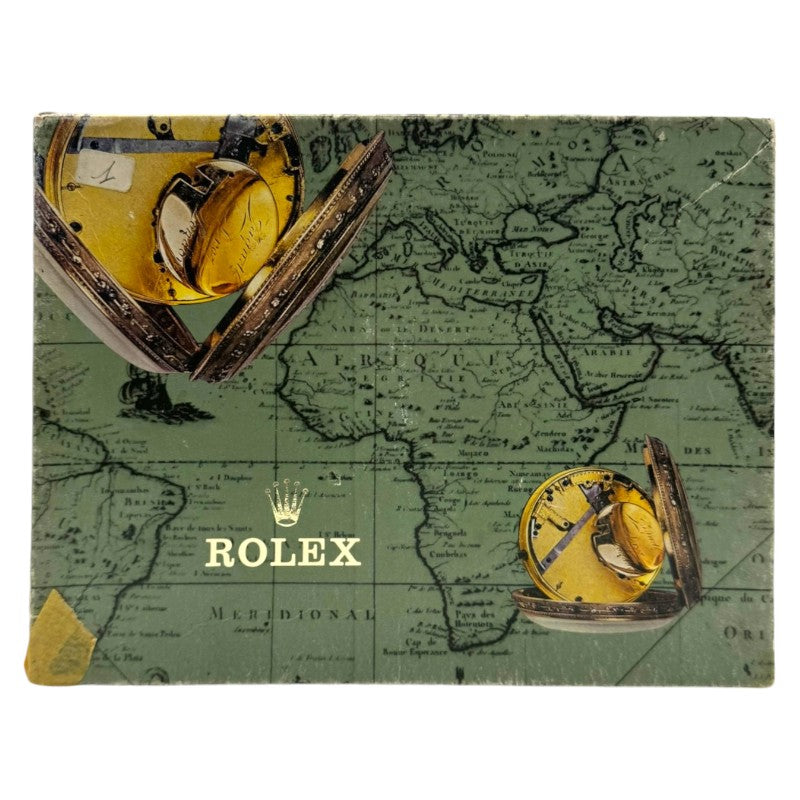Rolex Vintage Watch Box Brown Leather